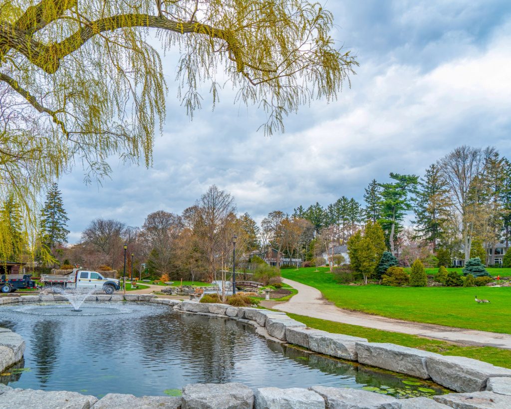 Beautiful view of Gairloch Gardens in Oakville, showcasing lush landscapes and serene surroundings.