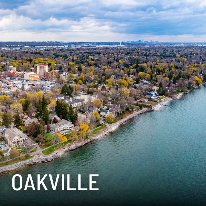 Thumbnail view of Oakville along the Lake Ontario shoreline